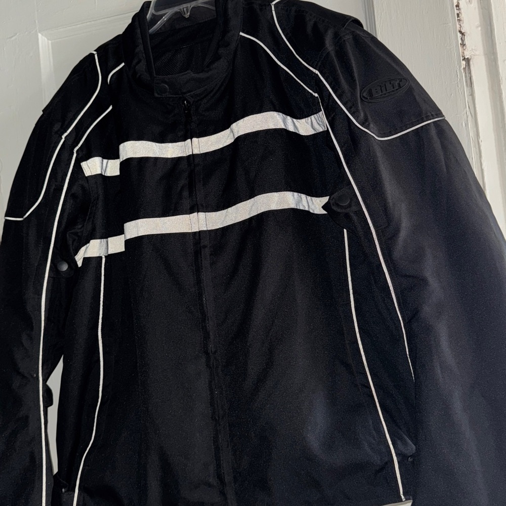 Bilt Mens Black Motorcycle Jacket